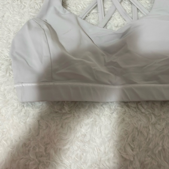 Lululemon athletic Women's Gray and cream Sports Bra - Picture 6 of 8